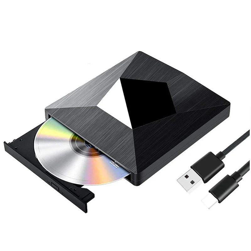 Portable External DVD Writer Disc Burner Optical Drive for Laptop
